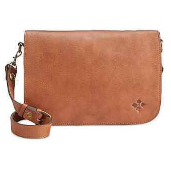 PATRICIA NASH VITO Shoulder Bag Italian Leather Flap Bag Carmel Brown - Picture 3 of 15